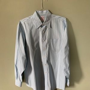 Brooks Brothers Striped Madison Button Down 16.5-35